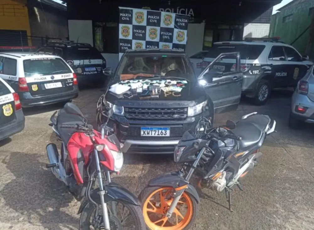 Megaoperação prende gerente do tráfico em Cajati e apreende carro e motos de luxo
